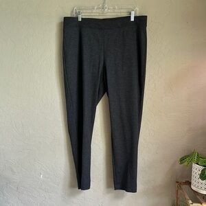 Eileen Fisher,‎ dark gray black pull on pant size large
